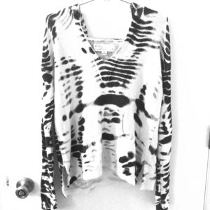 Medium 100% cotton hoody blue and white